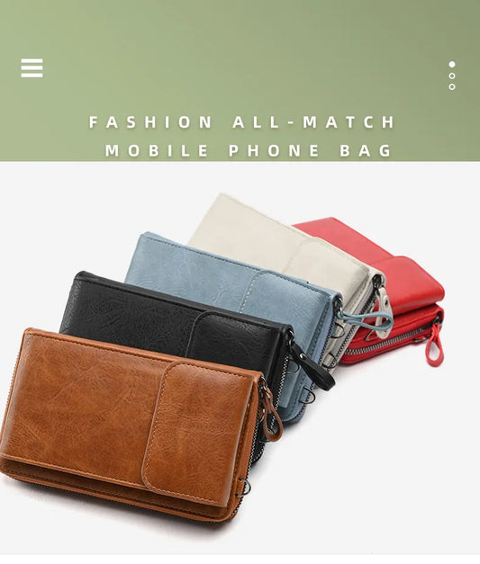 Buylor PU Leather Women Shoulder Bag Luxury  Mobile Phone Bag